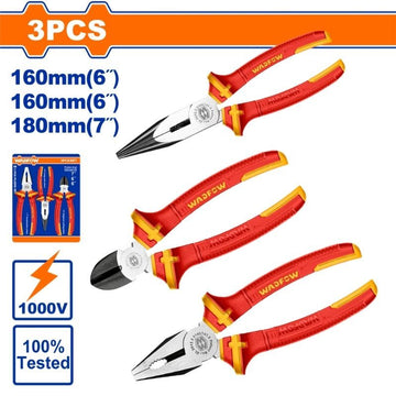 WPS0633 - 3 Pcs insulated pliers set