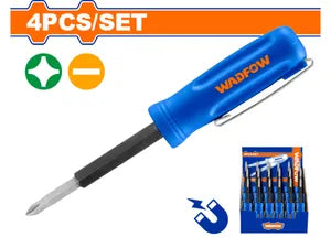 4-in-1 Pocket Pen Screwdriver (CR-V, Magnetic Bits)