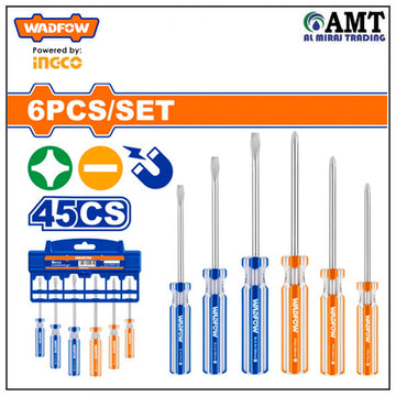 6-Piece Screwdriver Set (45# Carbon Steel)