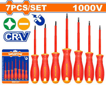 7-Piece Insulated Screwdriver Set (1000V Rated)