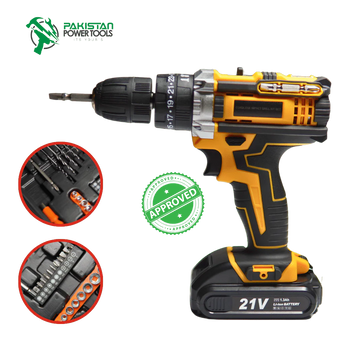 32Pcs Cordless Hammer Drill Kit - 21V