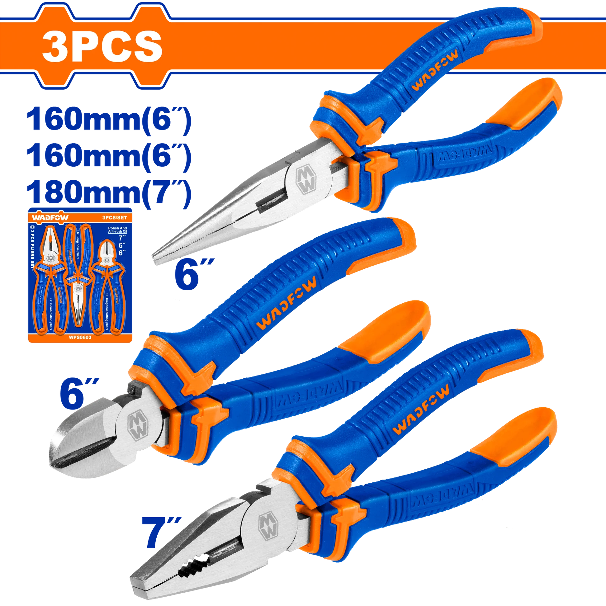 WPS0623 - 3 Pcs pliers set