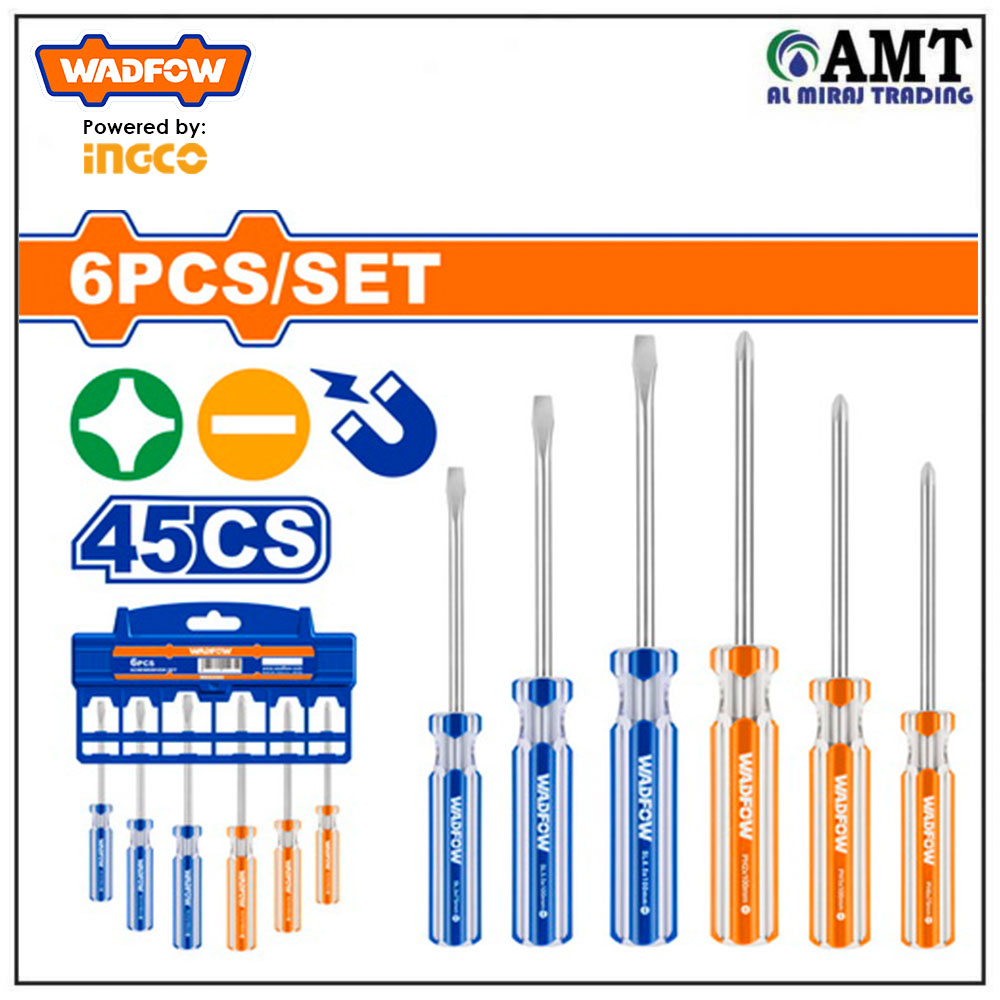 6-Piece Screwdriver Set (45# Carbon Steel)