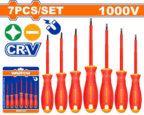 7-Piece Insulated Screwdriver Set (1000V Rated)